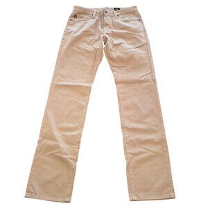 AG Graduate Tailored Leg Pant Men's 32x34 Gray Taupe Office Workwear Minimalist